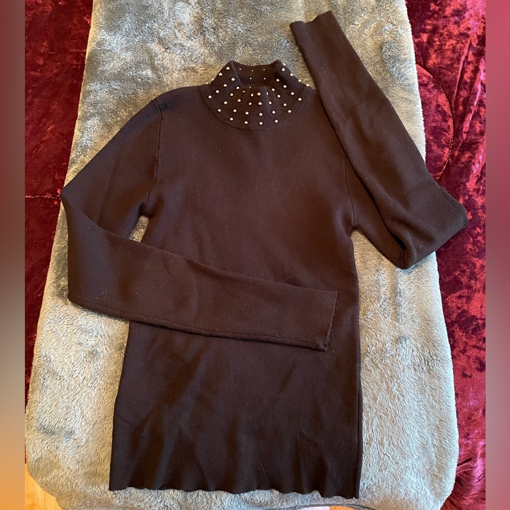 Black Studded Sweater